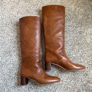 Loeffler Randall Tan Leather Heeled Boots